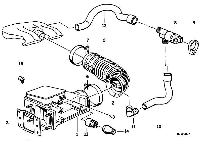 1991 Bmw 318i vacuum diagram #2