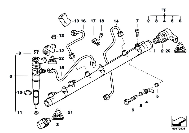 Bmw x5 pressure accumulator