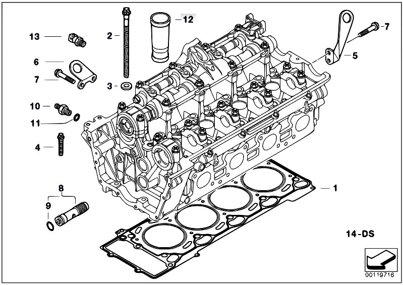 Original Parts for E70 X5 4.8i N62N SAV / Engine/ Cylinder Head