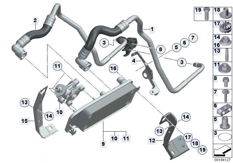 Original Parts For F01 740i N54 Sedan Radiator Heat