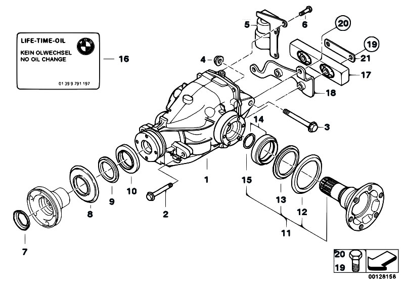 Original Parts for E46 330Cd M57N Coupe / Rear Axle ... rxv golf cart part diagram 
