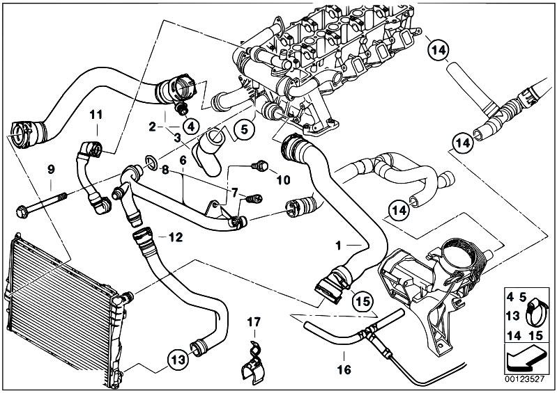Bmw e39 cooling system parts #2