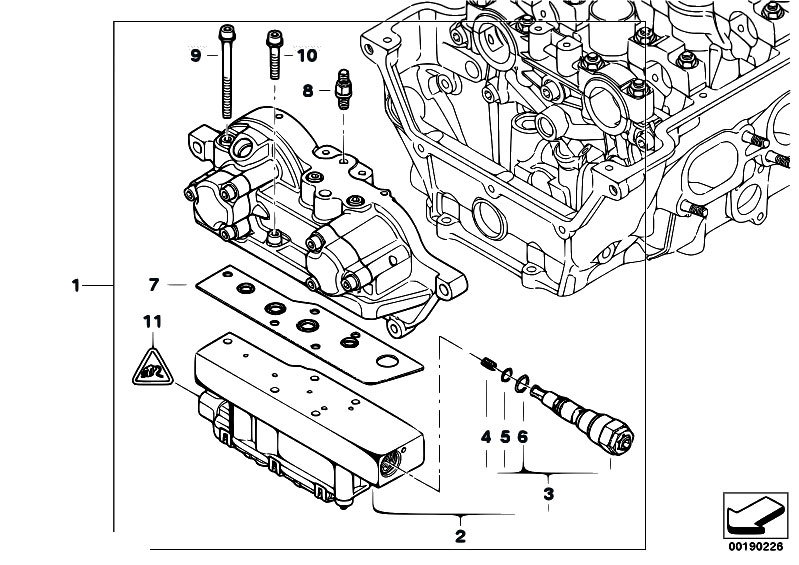 Original Parts for E46 M3 S54 Coupe / Engine/ Cylinder Head Vanos