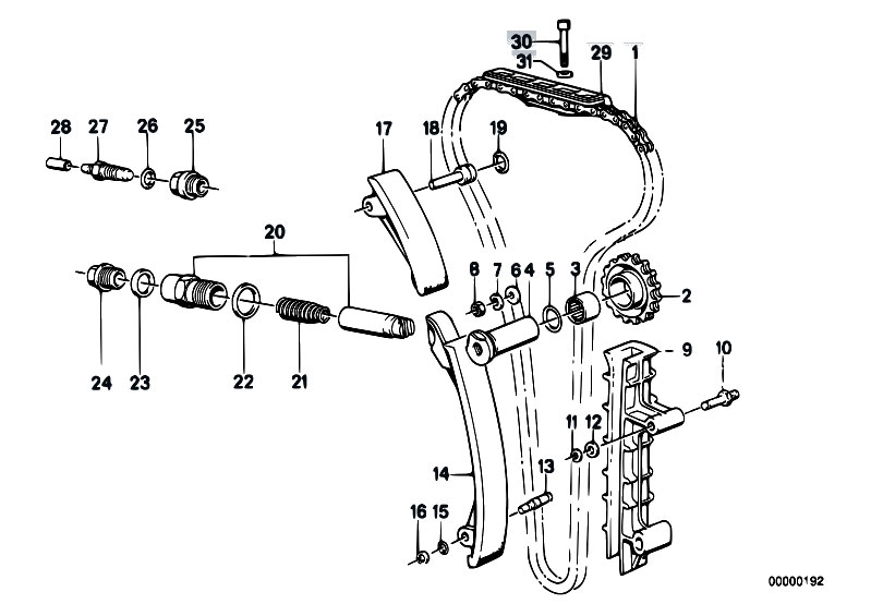 Original Parts For E30 M3 S14 Cabrio    Engine   Timing And