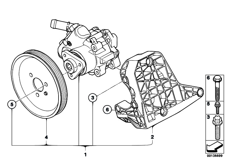 Original Parts For E90 320d M47n2 Sedan Steering Power