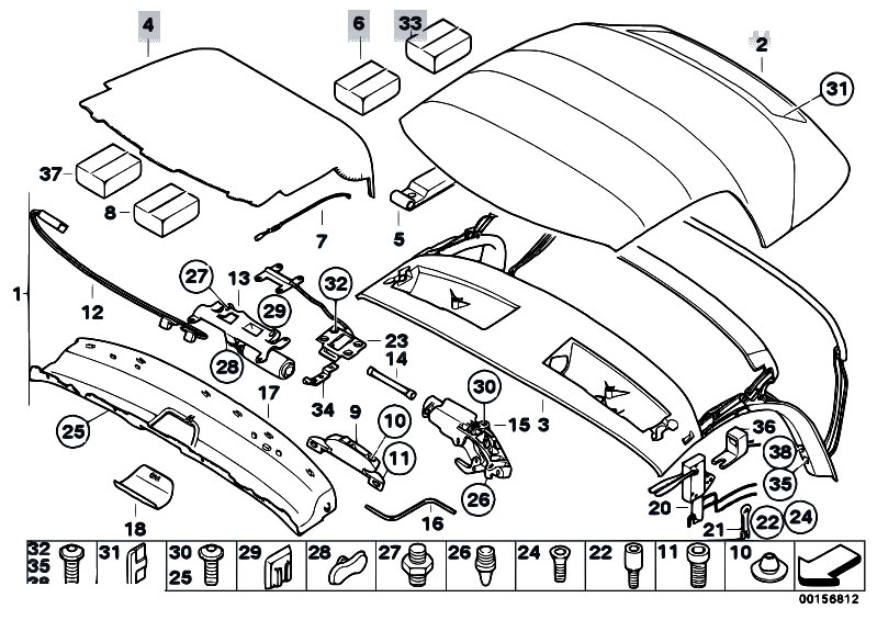 2003 Bmw z4 parts diagram #3