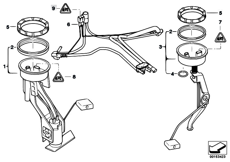 Original Parts for E53 X5 3.0d M57 SAV / Fuel Supply/ Fuel Pump And