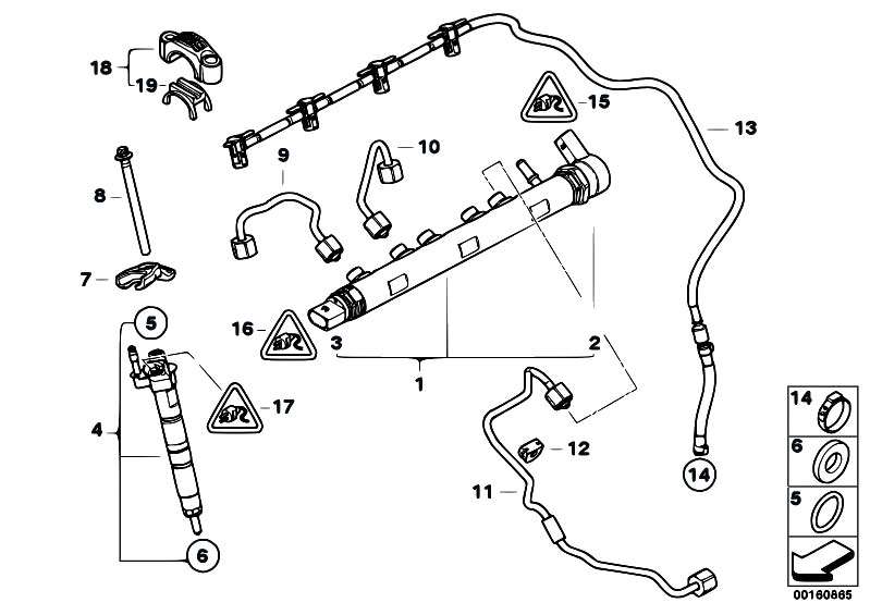 Original Parts for E90 320d N47 Sedan / Fuel Preparation System/ High