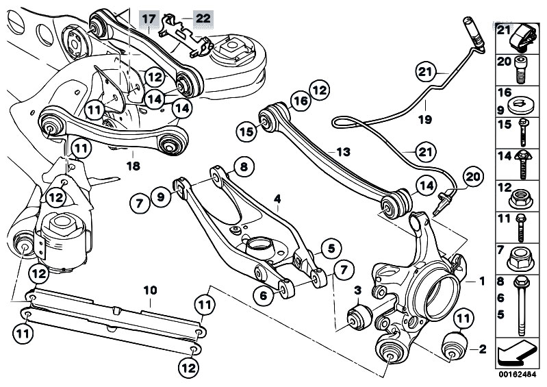 Bmw e39 rear suspension diagram #5