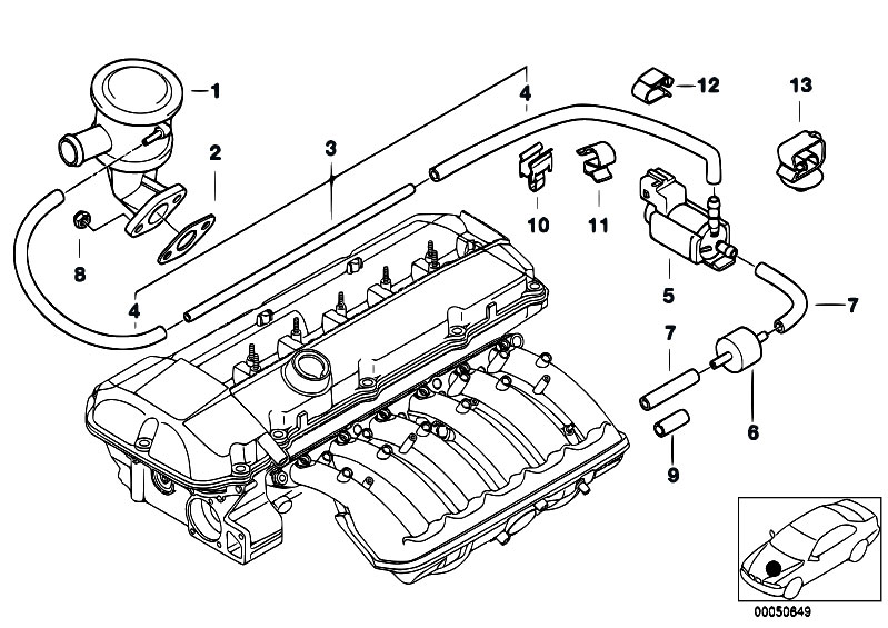 Bmw e46 vacuum hose diagram