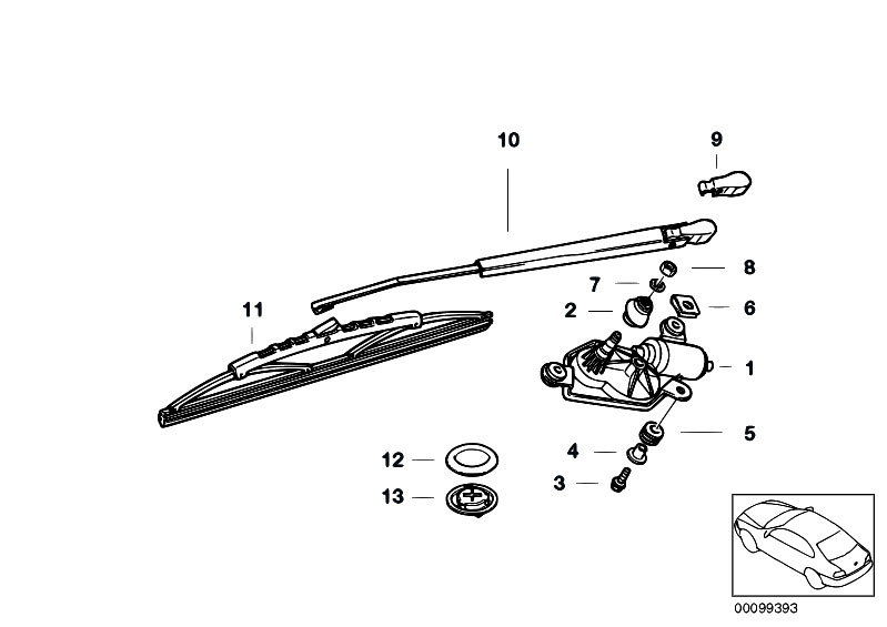 Bmw 316ti rear wiper #4
