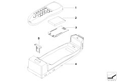 E63 645Ci N62 Coupe / Communication Systems/  Single Parts Sa 638 Centre Console