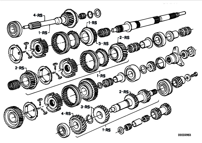 Original Parts for E12 528 M30 Sedan / Manual Transmission/ Getrag 265