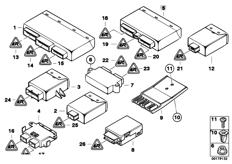Original Parts for E46 320d M47 Touring / Vehicle Electrical System