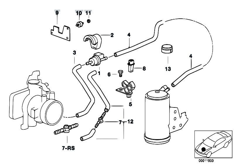 Original Parts for E36 M3 S50 Cabrio / Fuel Preparation System/ Fuel