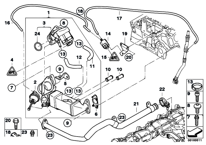 Original Parts For E92 330d N57 Coupe Engine Emission