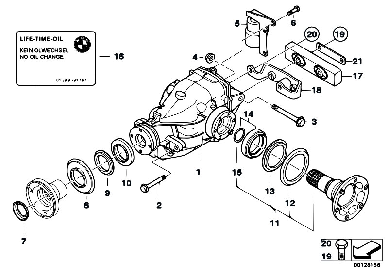 Original Parts for E46 320d M47 Touring / Rear Axle ... rxv golf cart part diagram 