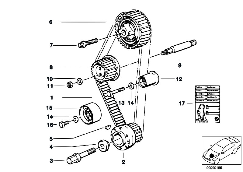 Original Parts For E30 318i M40 2 Doors    Engine   Timing