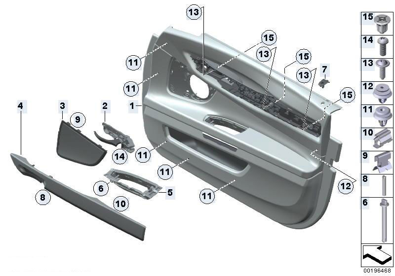 Original Parts for F01 750i N63 Sedan / Vehicle Trim/ Door Trim Panel