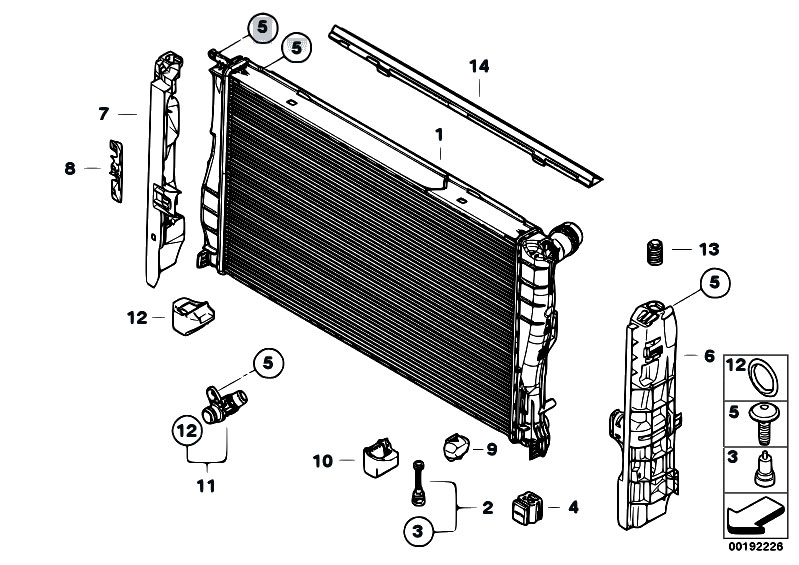 Original Parts For E93 335i N54 Cabrio Radiator