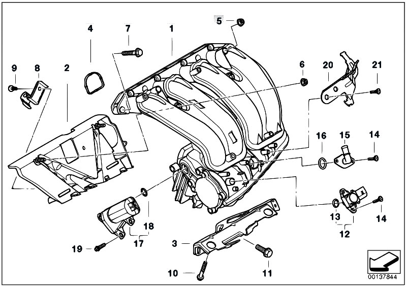 Original Parts For E90 320i N46 Sedan Engine Intake