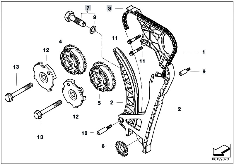 Original Parts For E70 X5 3 0si N52n Sav    Engine   Timing