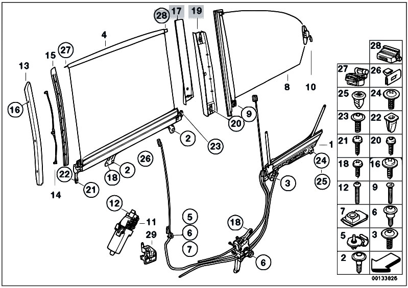Original Parts For E66 730li M54 Sedan Vehicle Trim Sun