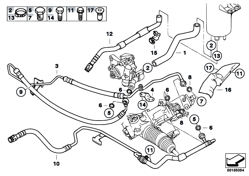 Original Parts For E61 523i N52 Touring Steering Power