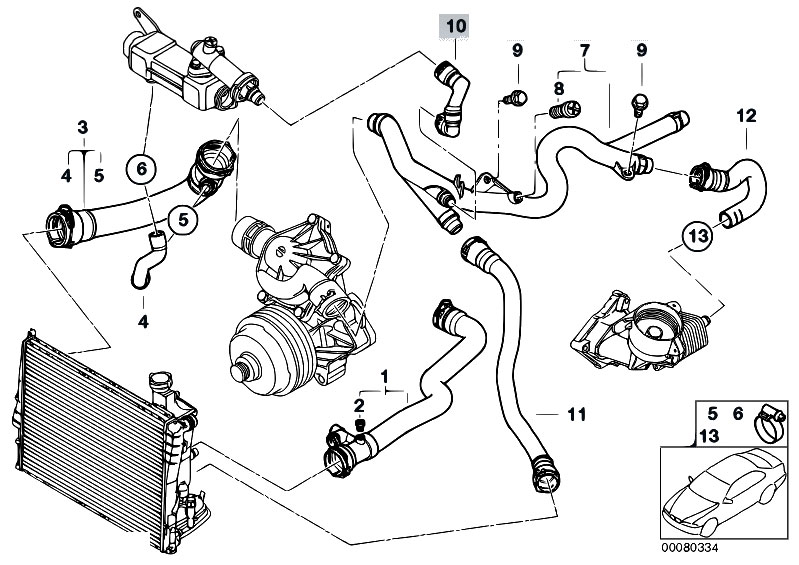 Original Parts For E53 X5 3 0d M57n Sav Engine Cooling