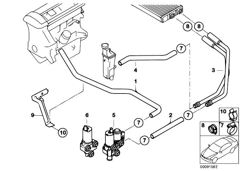 Original Parts for E46 316ti N42 Compact / Heater And Air Conditioning