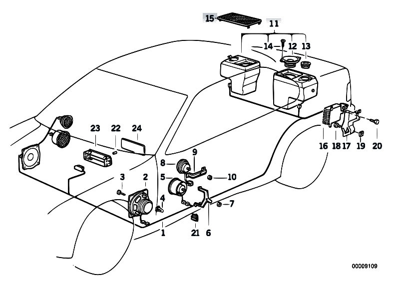 Original Parts For E36 320i M50 Sedan Audio Navigation